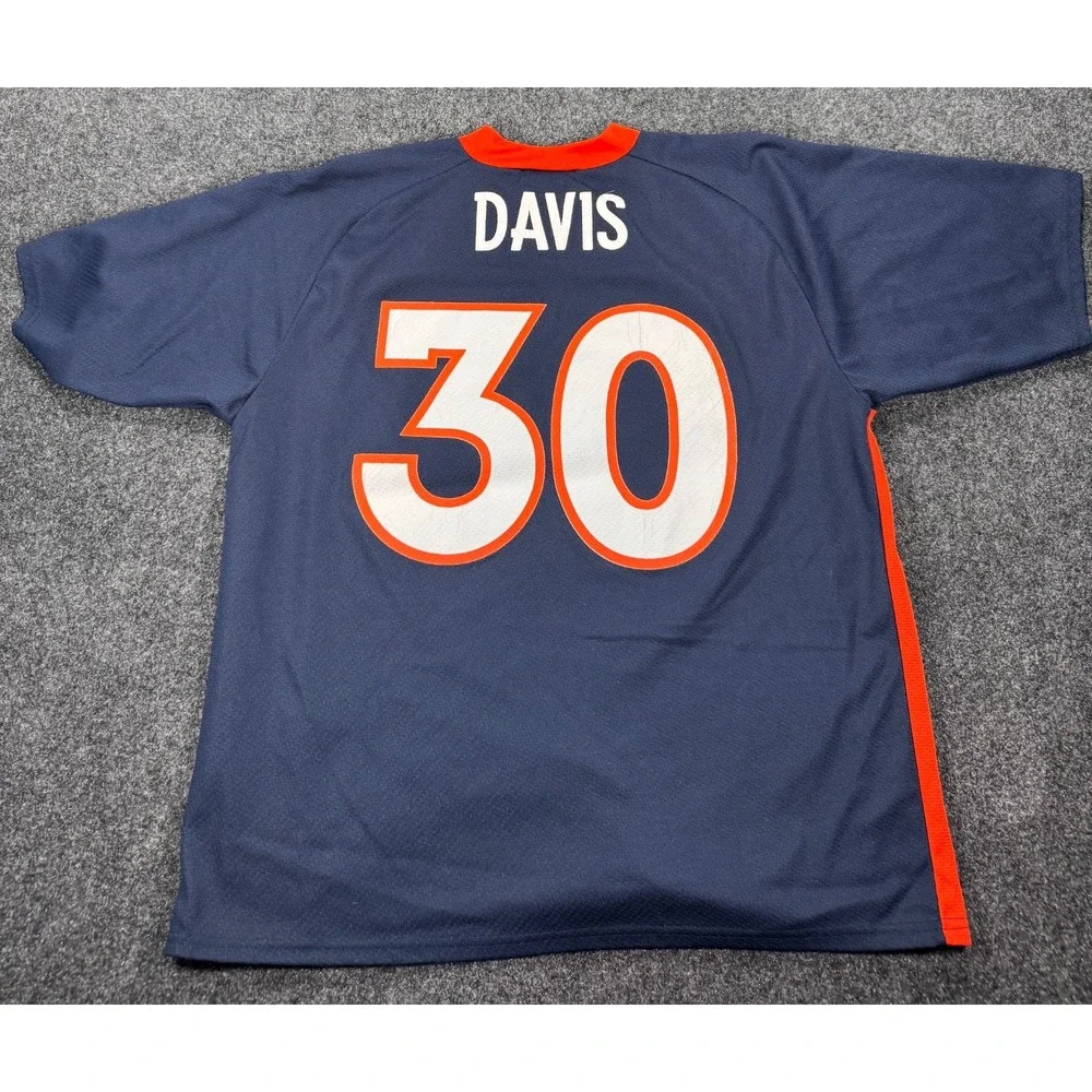 VTG 90s Denver Broncos Terrell Davis #30 Logo Athletic Jersey Large USA